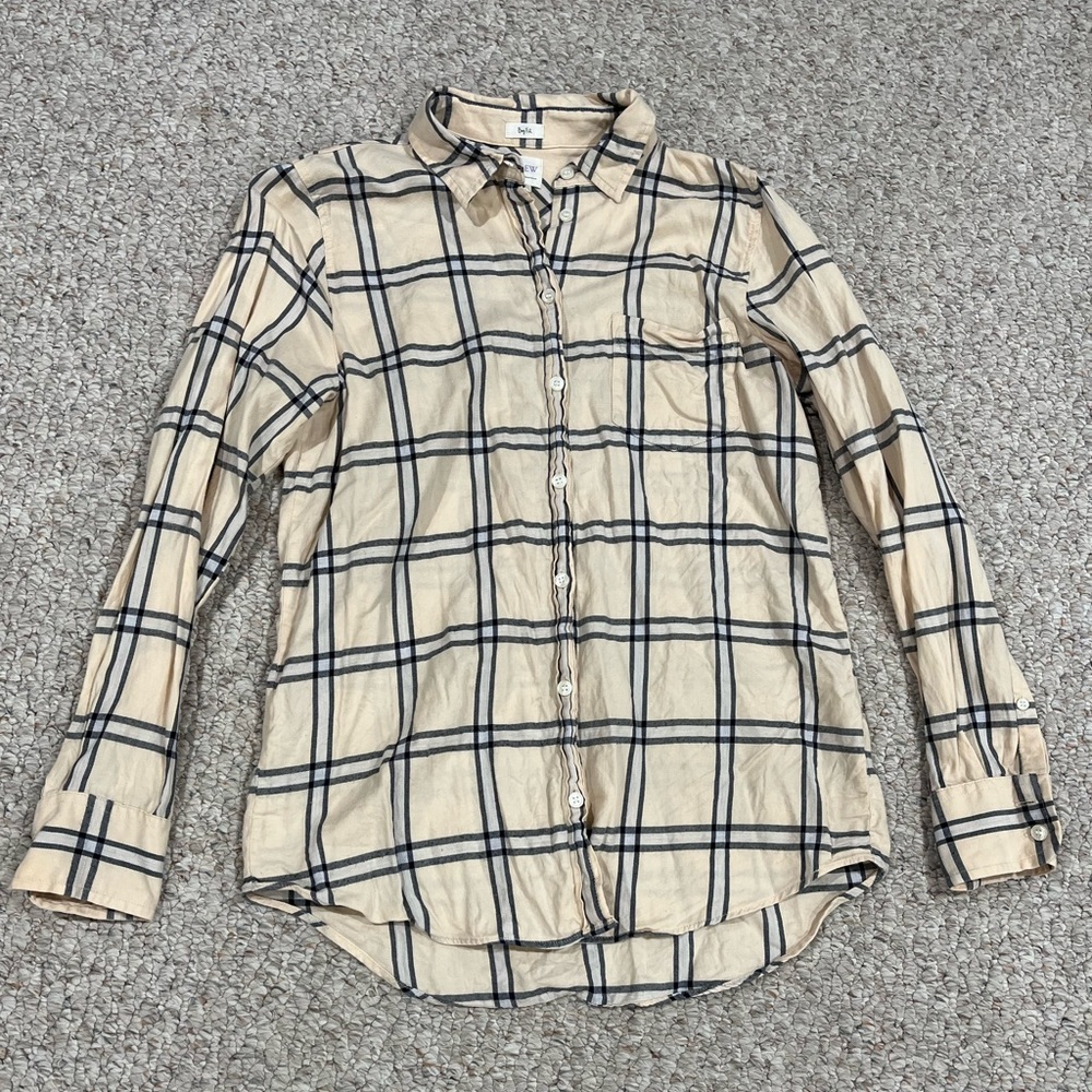 J. Crew Women’s Plaid Boy Fit Shirt